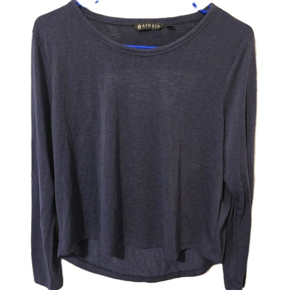 Athleta Tops - Athleta Beyond Soft Cut Out Open Back Breezy Long Sleeve Tee Size Medium